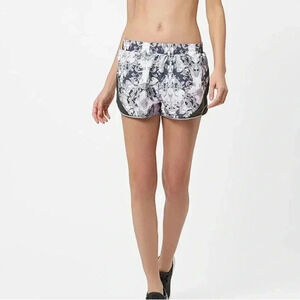 Sweaty Betty Women's  XS Interval Run Shorts Gray Mint Polyester Stretch Active